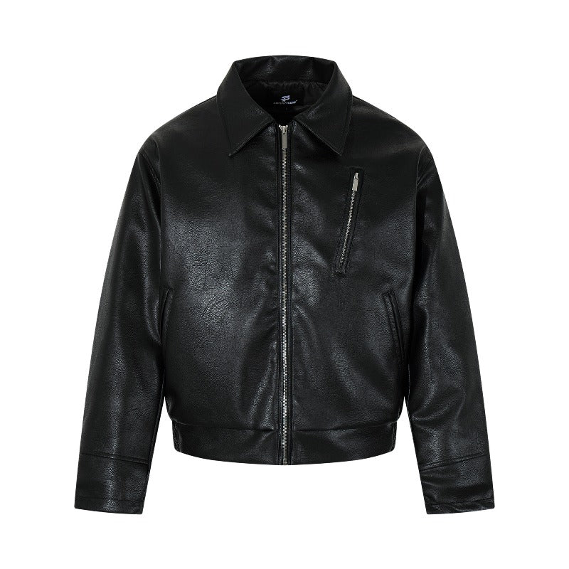 Unisex Down Jacket Men's Vintage Leather Jacket Cotton Jacket