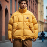 Men Jacket Men's Winter Casual Cotton-Padded Clothes Loose