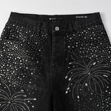 Purple Brand Denim Shorts rhinestone