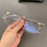 CHH Chrome Hearts Glasses Silver Versatile Myopia Eyeglasses Frame