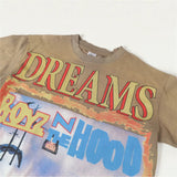 Creative pattern t-shirt for men - rhinestone print, 100% cotton