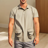 Unisex Polo Shirt Short Sleeve Men's Summer Outdoor Loose