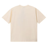 American style satoshi letter print 100% cotton t-shirt