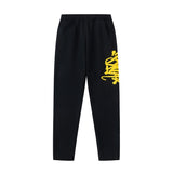 Hip-hop pants american high street sweatpants large letter printingloosefleece-linedstraight-leg pants casual sweatpants