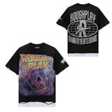 Rough play american direct injection printing hot diamond pure cotton t-shirt g