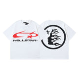 Men's short-sleeve t-shirt - washed print with hotfix rhinestones - 100% cotton - premium quality