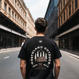 Men T Shirts Summer Vintage Print Short Sleeves T-shirt Men and Women