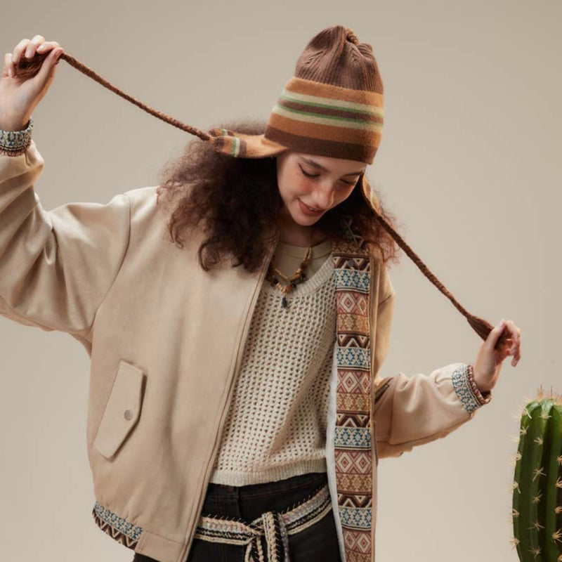Unisex Sweater Fall Color-Blocking Casual Jacket