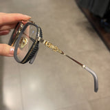 CHH Chrome Hearts Glasses Pure Titanium Large Frame Toad Mirror Myopia Glasses Frame