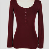Women Long Sleeve Shirt Autumn and Winter Undershirt round Neck Long Sleeve Women's T-shirt