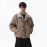 Unisex Down Jacket Winter Pu Leather Sweater Padded Jacket