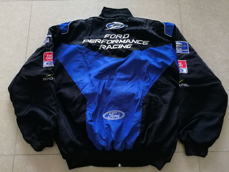 F1 Racing Suit Racing Suit Preppy Style Retro Style Autumn and Winter Wear Coat Cotton-Padded Casual Coat Embroidery