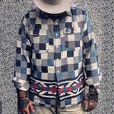 Men Jack Casual Fashion Plaid Open Lining Coat Men