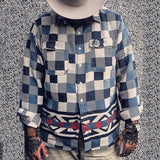 Men Jack Casual Fashion Plaid Open Lining Coat Men