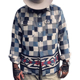 Men Jack Casual Fashion Plaid Open Lining Coat Men
