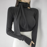 Women Long Sleeve Shirt Women Temperament Long Sleeve Bottoming Shirt Women