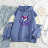 Kuromi Hoodie Contrast Color Hoodie