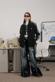 Unisex Jacket Fall Twill Washed Coat Women's Clothing