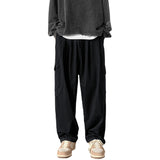 Men Sweatpants Straight Casual Pants Men Spring and Autumn Loose Wide-Leg Overalls