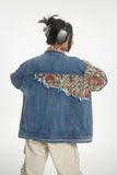 Unisex Jacket Autumn Ethnic Style Denim Coat