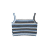 Women Sweater Striped Knitted Cardigan Casual Multicolor Cropped Sweater Coat