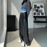 Palazzo Pants Slimming Casual Cool Loose Wide-Leg Pants for Women Autumn and Winter