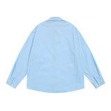 Men Long Sleeved T Shirt I Minimalist Long Sleeve Shirt Boys Spring and Autumn Japanese Style Loose Casual Polo Collar Shirt