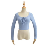 Women T-Shirt Top Women's Autumn and Winter Slim Fit Long-Sleeved T-shirt