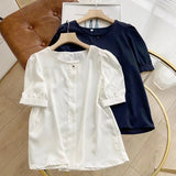 Women T-Shirt Shirt Women's Spring Loose Design Shirt