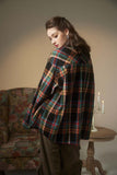 Unisex Jacket Autumn Plaid Casual Shirt