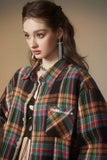 Unisex Jacket Autumn Plaid Casual Shirt