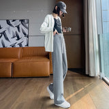 Palazzo Pants Wide-Leg Pants Women's Autumn and Winter Casual Knitted Pants Spring and Autumn