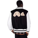 Palm Angle Jacket Palm Angels Embroidered Quilted Baseball Uniform for Men and Women Loose Jacket