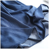 Women Skirt Summer Elastic Waist Skirt Women's Denim Skirt