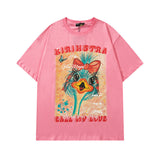 Men T Shirt Printed Short Sleeve Men's Summer Cute T-shirt Women Couple