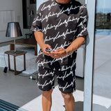 Men Co-Ords Men's Casual Shorts Short Sleeve Summer Suit