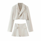 Women Skirt Spring Short Suit Women's Skirt Suit