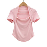 Women T-Shirt Short-Sleeved T-shirt Women's Summer Slim Top