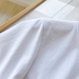 Women T-Shirt Women's Clothing Black Short-Sleeved T-shirt Women's Summer Loose round Neck