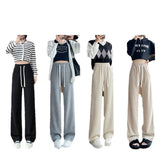 Palazzo Pants Wide-Leg Pants Women's Autumn and Winter Casual Knitted Pants Spring and Autumn