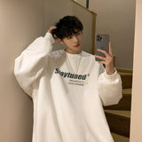 Men Hoodie Sweater Men's Long-Sleeved Autumn and Winter High Street Loose Coat Winter