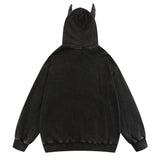 Men Hoodie Hooded Jacket Men's Loose Spring and Autumn Embroidered Cardigan Sweater
