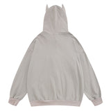 Men Hoodie Hooded Jacket Men's Loose Spring and Autumn Embroidered Cardigan Sweater