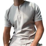 Men T Shirt Men's Casual Short Sleeve Summer Casual Slim Fit