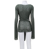Women Co-Ord Set Women's Sexy Cardigan Blouse Seaside