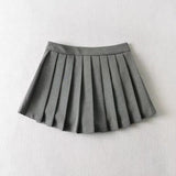 Women Skirt Solid Color College Style Skirt Skirt Women's Skirt