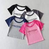 Women T-Shirt Short-Sleeved T-shirt Women's Slim-Fit Retro Ins Top