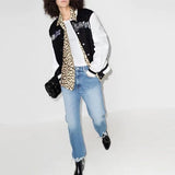 Palm Angle Jacket Palm Angels Embroidered Quilted Baseball Uniform for Men and Women Loose Jacket