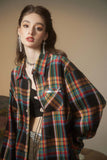 Unisex Jacket Autumn Plaid Casual Shirt