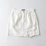 Women Skirt Women's Ripped Denim Skirt Hip Skirt